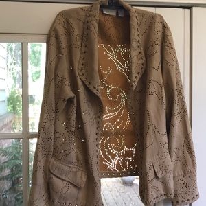 Chico’s women’s faux suede jacket size 3